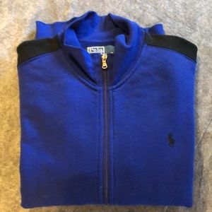 Men’s Polo by Ralph Lauren Full Zip Blue Long sleeve Sweatshirt/Cardigan Large